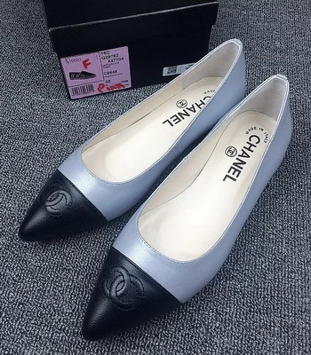 CHANEL Shallow mouth flat shoes Women--135